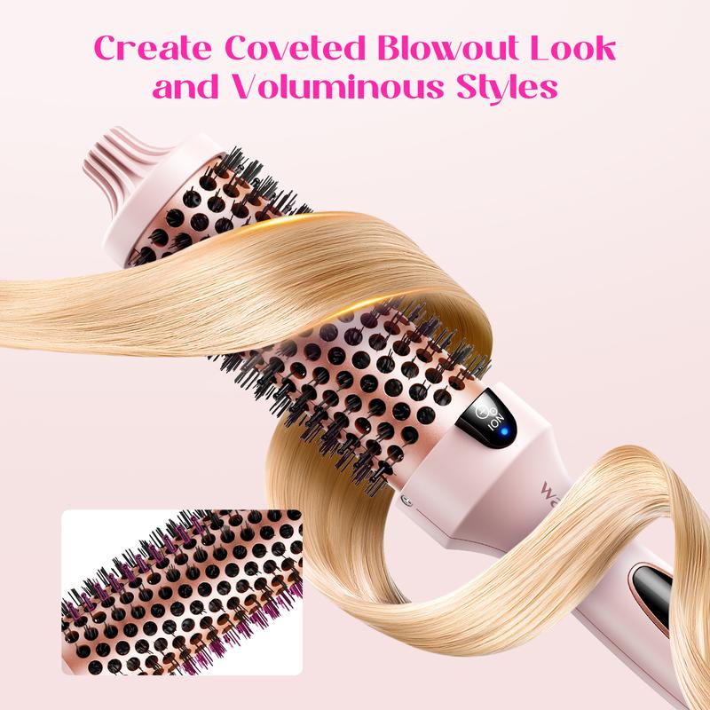 QIAWI™ Fast Heating Ionic Curling Iron Brush 1.5 Inch