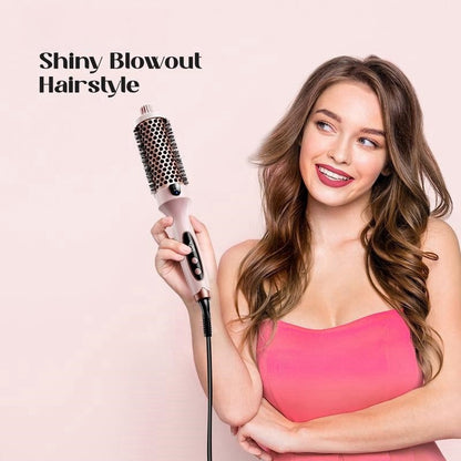 QIAWI™ Fast Heating Ionic Curling Iron Brush 1.5 Inch